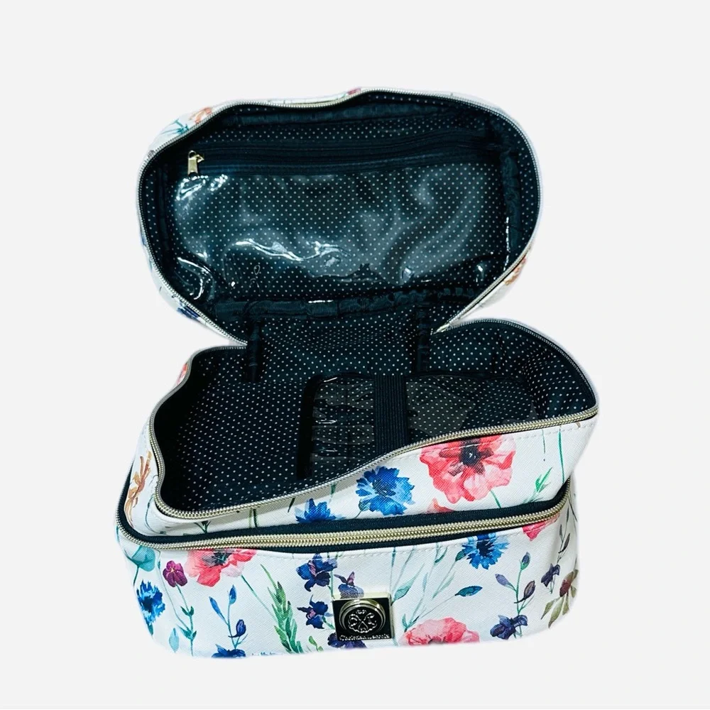 Christian Lacroix NWOT Floral Cosmetic Bag Beauty Travel Case